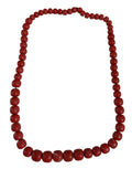 Red Coral String Necklace