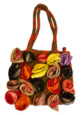 Flower decorated bag