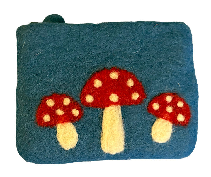 Purse with Mushroom Design