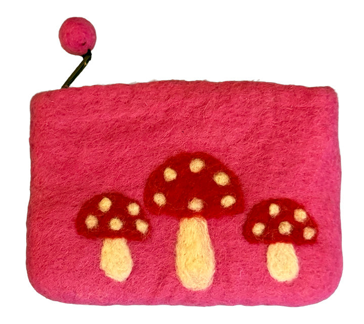 Purse with Mushroom Design