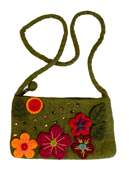 Strap Bag with Flower